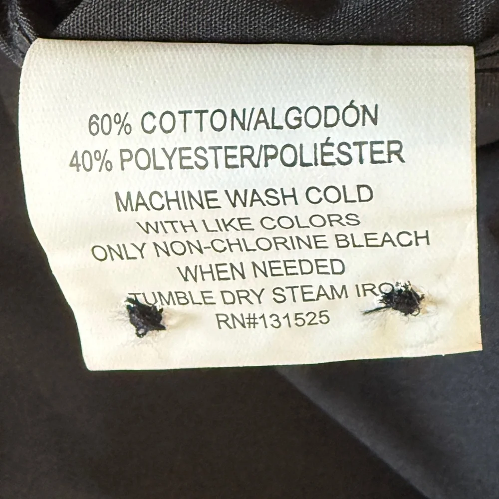 Beverly Hills Polo Club Men's Black Button-Up Shirt - Sz 2XLB (Big & Tall) NWOT!